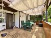 Kleiner Bungalow zum Verlieben – voll ausgestattet mit Keller, Pool und Erholungsgrundstück in Eigentum in Rheinsberg - überdachte Terrasse