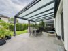 Moderne Doppelhaushälfte mit Terrasse, Fernwärme und zwei Stellplätzen in Velten - Terrassenansicht
